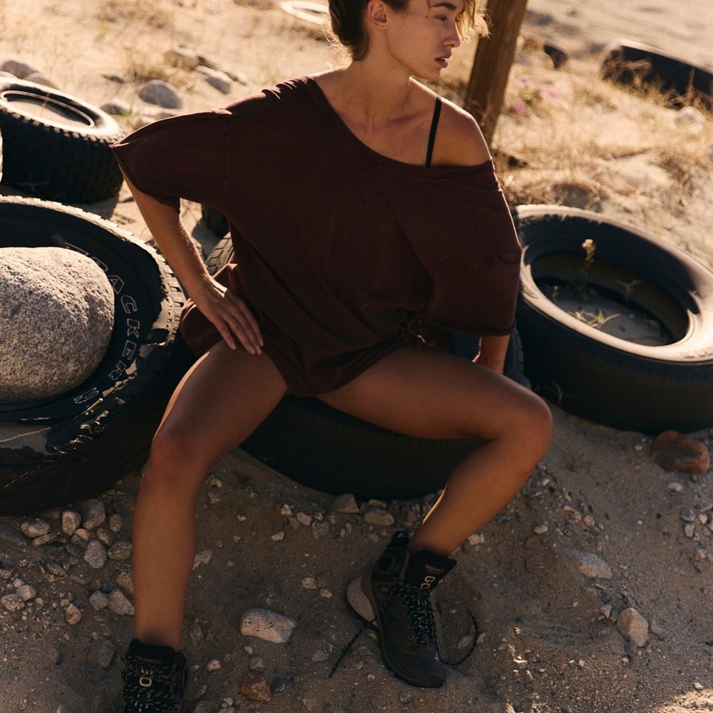 Free People Hot Shot Tee Romper - Picture 5 of 6